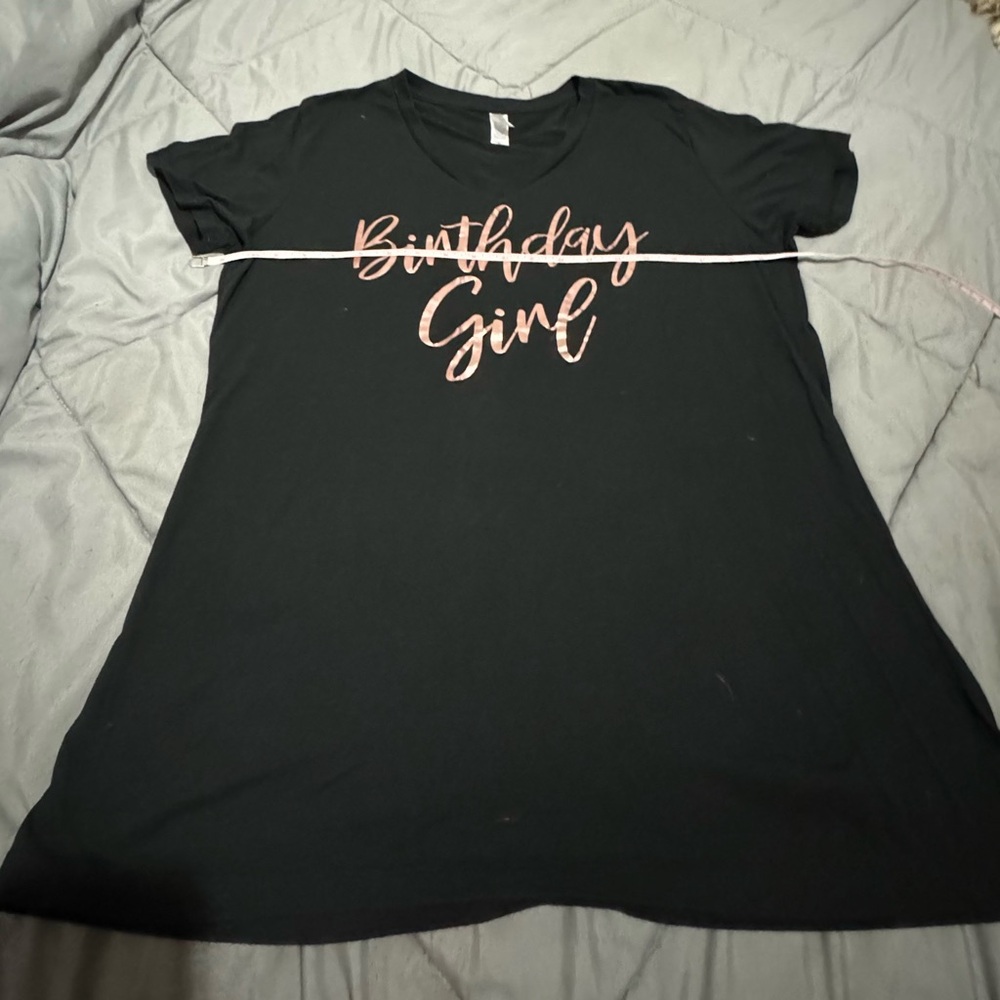 Black Birthday Girl Short Sleeve Tee